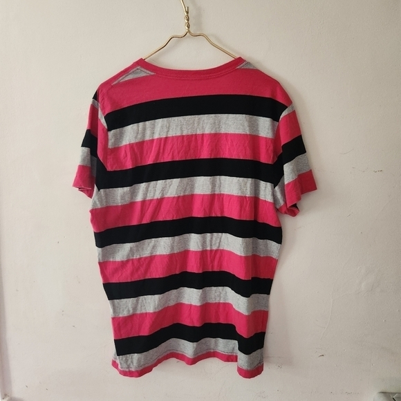 Aeropostale Pink Stripe Tee TShirt Men's Size XL - Picture 4 of 4